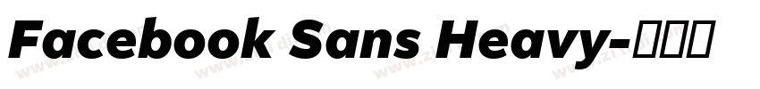 Facebook Sans Heavy字体转换